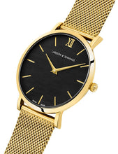 Load image into Gallery viewer, Sloan Pyramid Milanese 40mm Gold Black