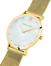 Load image into Gallery viewer, Bernadotte Lugano Milanese 40mm Gold Pearl
