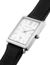 Load image into Gallery viewer, Lj Classic Norse Leather 40mm Silver White
