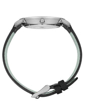 Load image into Gallery viewer, Code Classic Leather 38mm Silver Black