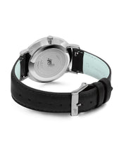 Load image into Gallery viewer, Code Classic Leather 38mm Silver Black