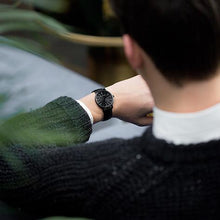 Load image into Gallery viewer, Aurora Milanese 38mm Black Charcoal