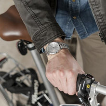 Load image into Gallery viewer, Velo Textured Sunray Vasa Link 39mm Silver Black