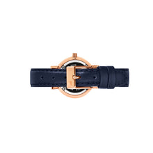 Load image into Gallery viewer, Solaris Lugano Leather 26mm Rose Gold Navy
