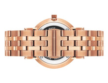 Load image into Gallery viewer, Lj Classic Lugano Vasa Link 33mm Rose Gold Black
