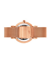 Load image into Gallery viewer, Lj Classic Lugano Milanese 33mm Rose Gold Black
