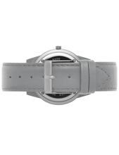 Load image into Gallery viewer, Saxon Leather 39mm Silver Black
