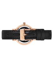 Load image into Gallery viewer, Lj Classic Lugano Leather 26mm Rose Gold Black
