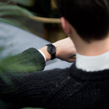 Load image into Gallery viewer, Aurora Leather 38mm Black Charcoal
