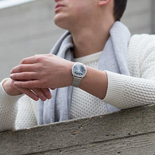 Load image into Gallery viewer, MERIDIAN  MILANESE 38MM SILVER NAVY
