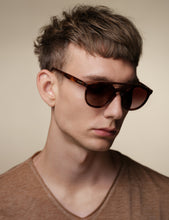Load image into Gallery viewer, Dark Havana Aviator Sunglasses
